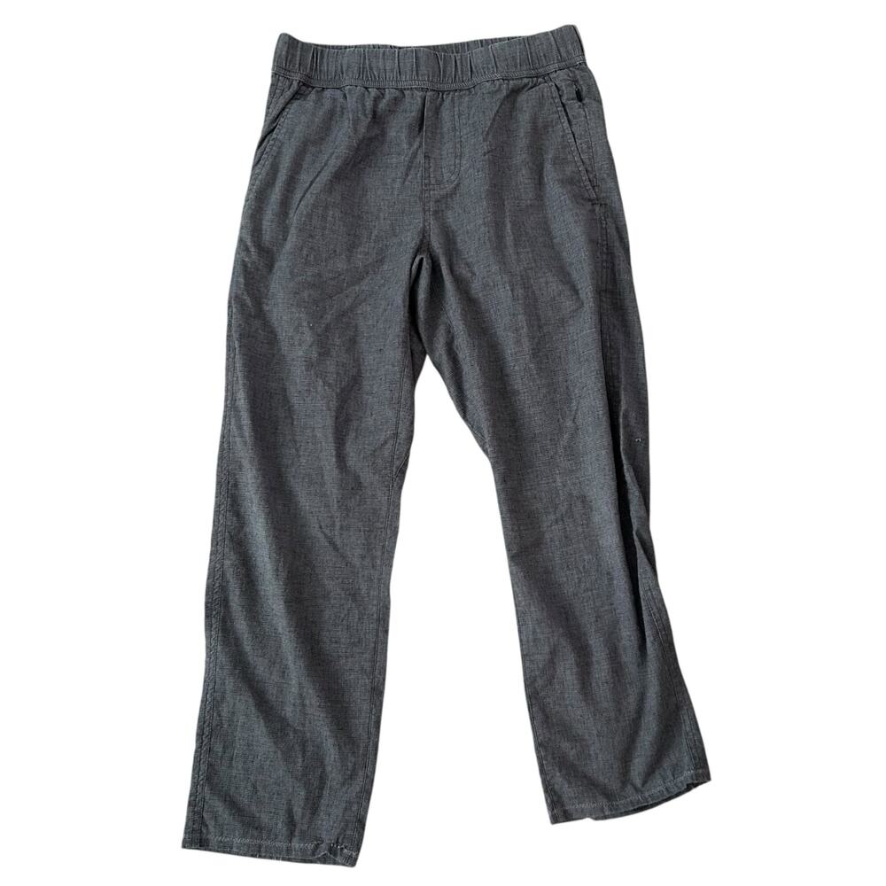 Prana Pants Sutra Hemp Blend Womens XS Gray Elastic Waist Hike Travel Lounge
